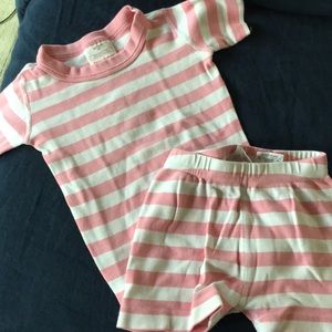 Pink striped Hanna Andersson pajamas